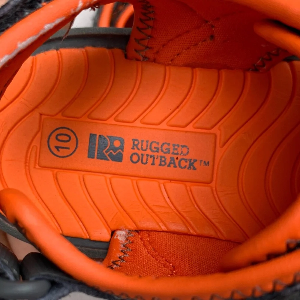 Kids Outdoor Adventure Sandals - Gray and Orange
